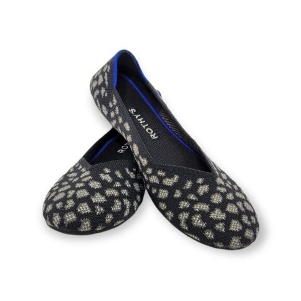 Rothy's Charcoal Kitten Flat Ballet Shoes Womens 6.5 Rare Discontinued